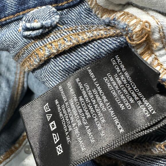 BDG Urban Outfitters A-Wide High Rise Wide Leg Casual Blue Denim Y2K Jeans 31 - Picture 10 of 16